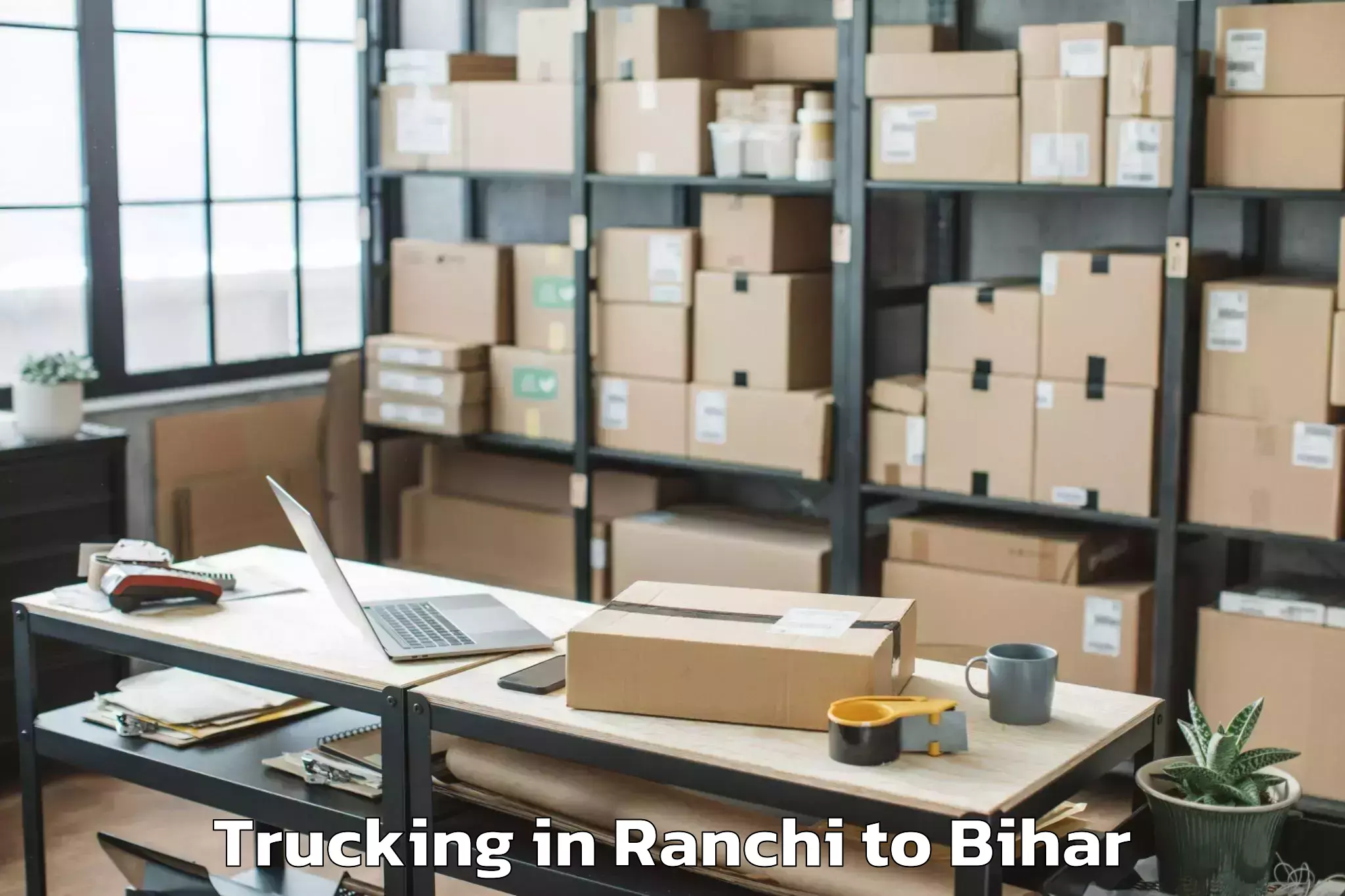 Quality Ranchi to Lauriya Nandangarh Trucking